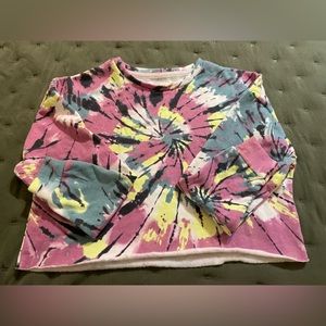 Nwot. Tie Dye Crop Sweatshirt.